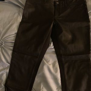 Banana Republic Black Fake Leather ifront sz 10